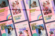 90's Vol1 Instagram | CANVA & PSD, a Social Media Template by Azruca (Thumbnail 5 of 9)