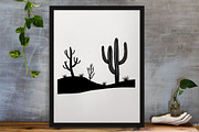 Cactus Silhouette SVG, an Object Illustration by newminddesign (Thumbnail 3 of 3)