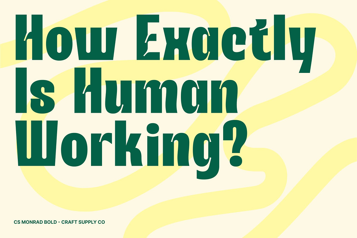 CS Monrad – Inktrap Font, a Sans Serif Font by Craft Supply Co. (Photo 6 of 8)