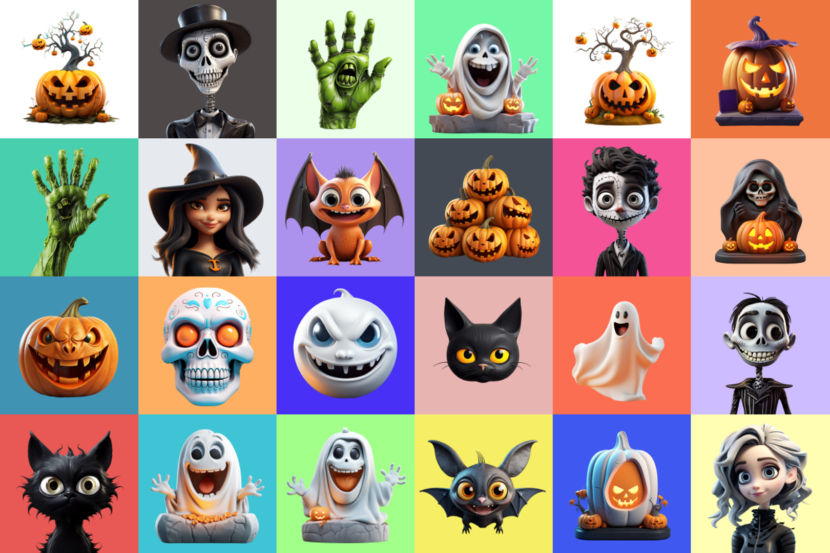 320 Elements Halloween Characters, a Characters & Person 3D Model by Digital Blood (Photo 10 of 15)