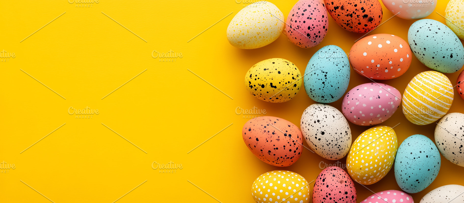 Colorful pastel Easter eggs, a Holiday Photo by MistyDay