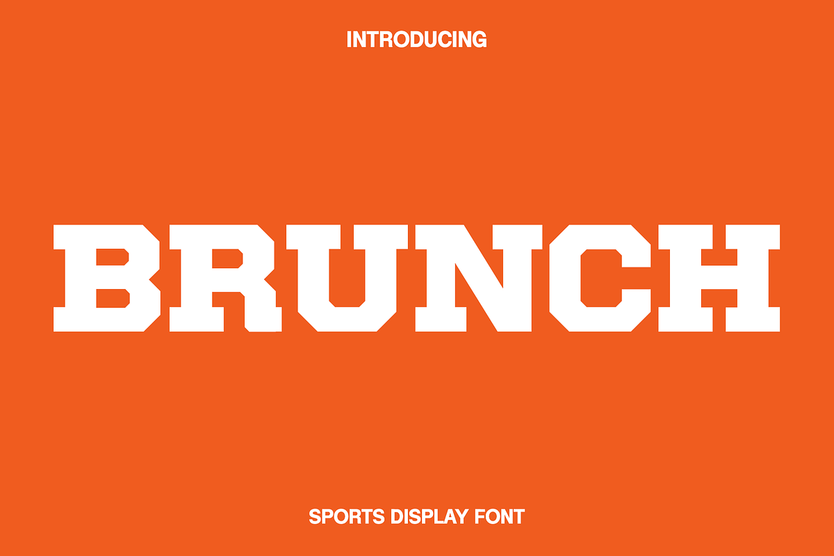Brunch - Sports Display Font, a Sans Serif Font by Luna Shop (Photo 1 of 5)