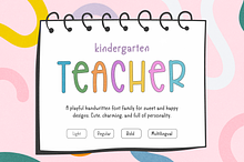 Kindergarten Teacher Font