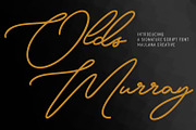 Olds Murray Signature Script Font, a Script Font by Maulana Creative (Thumbnail 1 of 10)