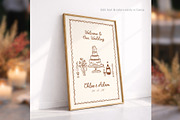 Wedding Welcome Sign Canva bd003, a Poster Template by TyphoonStudio (Thumbnail 6 of 9)