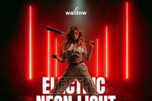 20 Sports Neon Digital Backdrops, a Background Graphic by Walllow Creatives