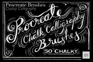 Procreate Chalk Calligraphy Brushes