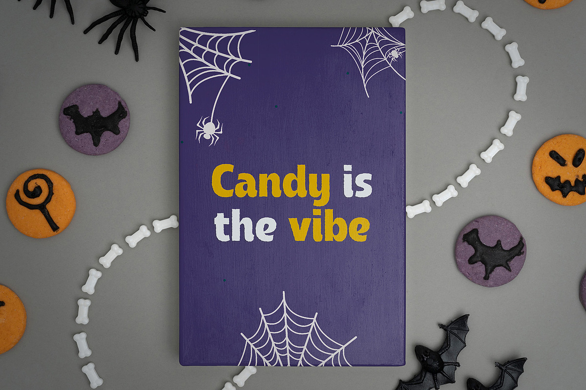 Spooky Candy – Halloween Font, a Sans Serif Font by Almeera Std (Photo 4 of 6)