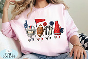 Cute Football Game Day Squad PNG, a Seasonal Illustration by Daily.Designs (Thumbnail 3 of 5)