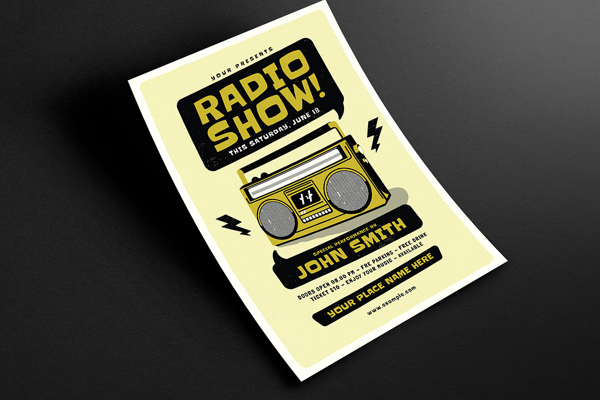 Edgy Radio Event Flyer, a Flyer Template by Guuver (Photo 2 of 3)