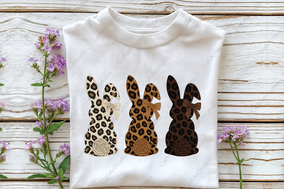 Hand Painted Leopard Easter Bunny, an Illustration by CraftArtStudio (Photo 2 of 4)