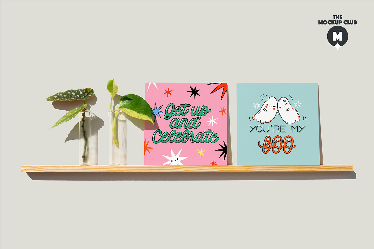 GREETING CARDS ON SHELVES MOCKUPS, a Product Mockup by MCKP*ME (Photo 5 of 17)