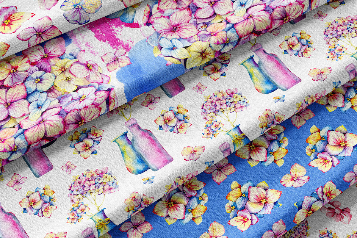 Hydrangea clipart, flower patterns, an Illustration by Artmanata (Photo 11 of 18)
