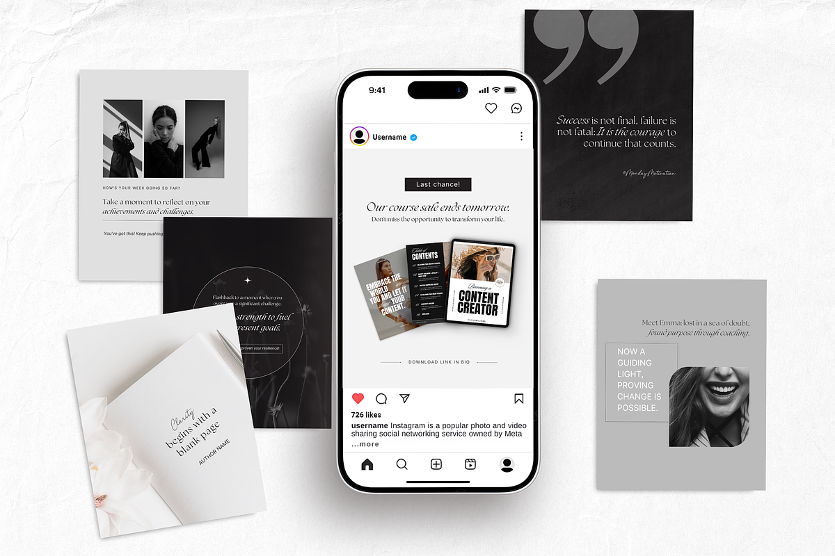 Coach Instagram Templates Bundle Kit, a Social Media Template by DigiPax (Photo 4 of 12)