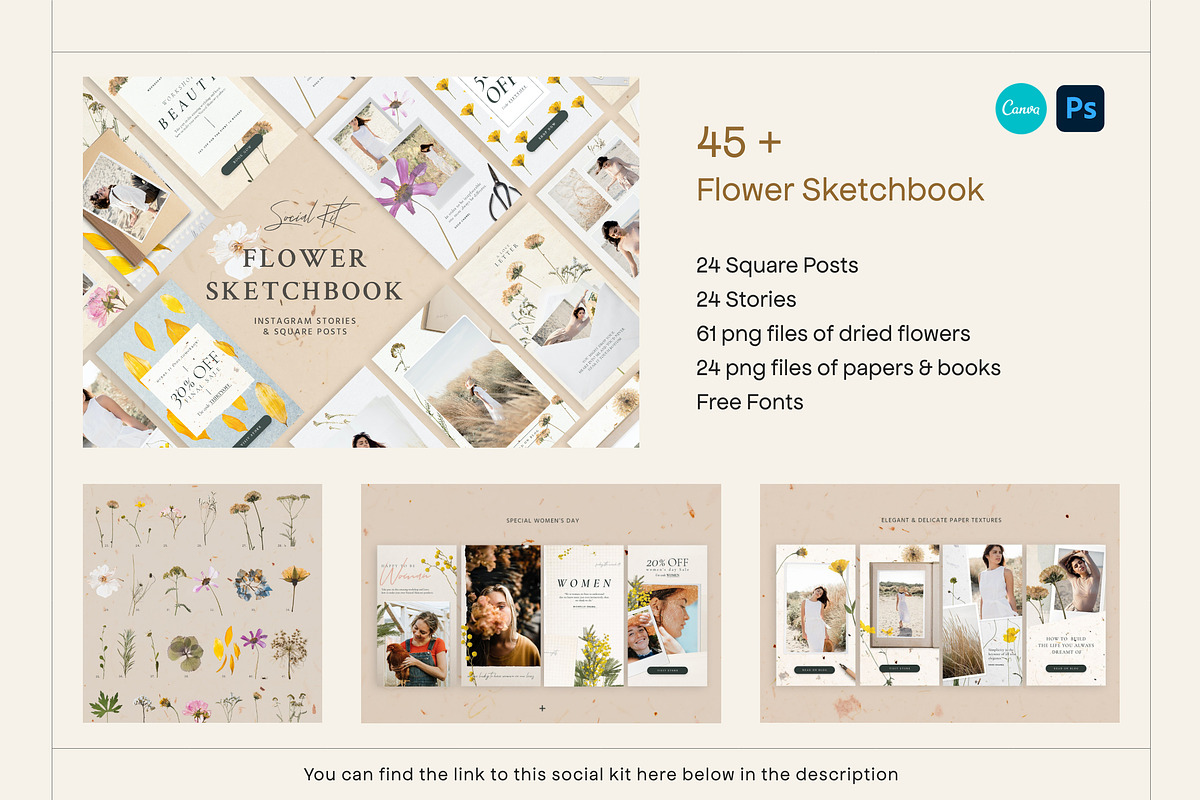 SALE! Social Kit BUNDLE Canva and PS, a Social Media Template by Sparrow & Snow (Photo 17 of 20)