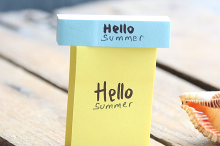Hello summer creative concept.
