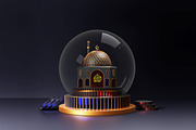 Islamic 3D Mosque Mockup, an Object Graphic by Modaldesain (Thumbnail 1 of 3)