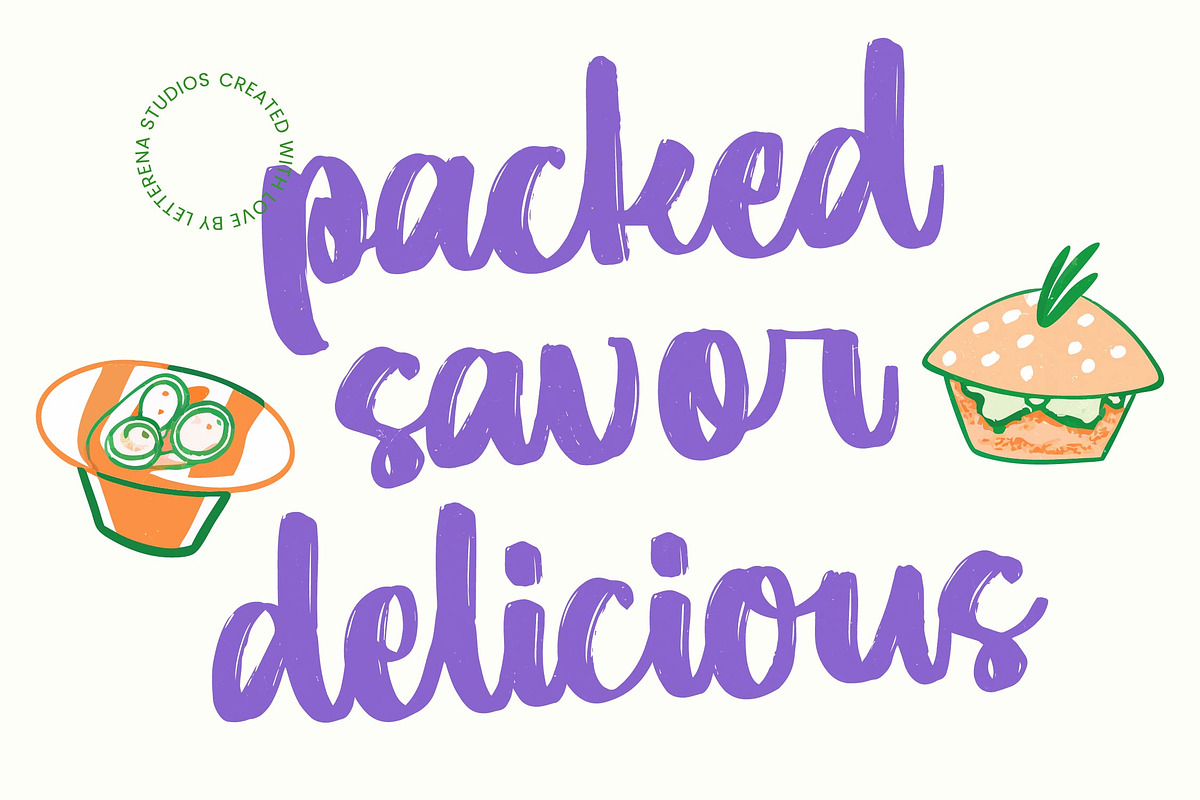 Munch Platter Modern Brush Font, a Script Font by Letterena Studios Script (Photo 3 of 20)
