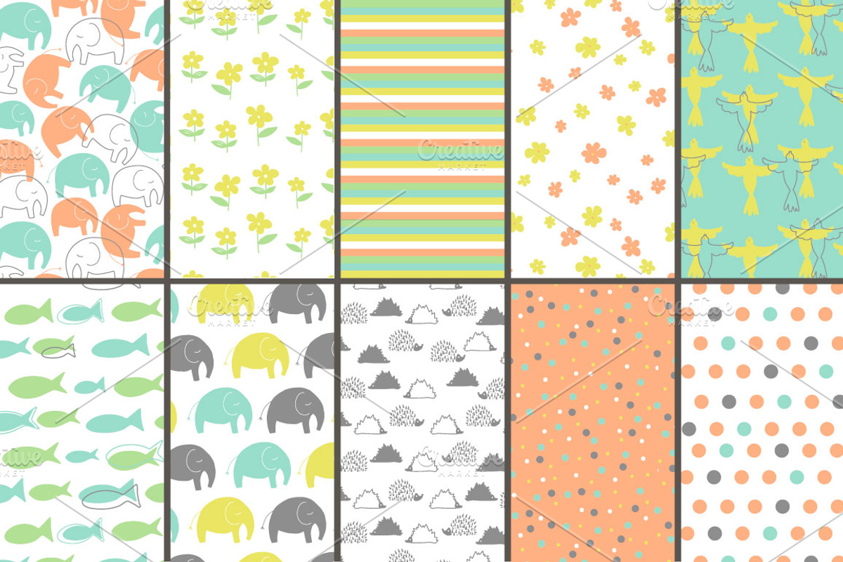 it's a BABY Seamless Patterns, a Pattern Graphic by Katya_lu (Photo 8 of 8)