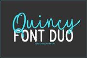 Quincy | Font Duo, a Script Font by Artstudio (Thumbnail 1 of 9)