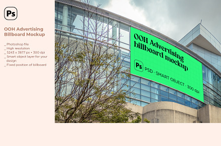 OOH Advertising Billboard Mockup