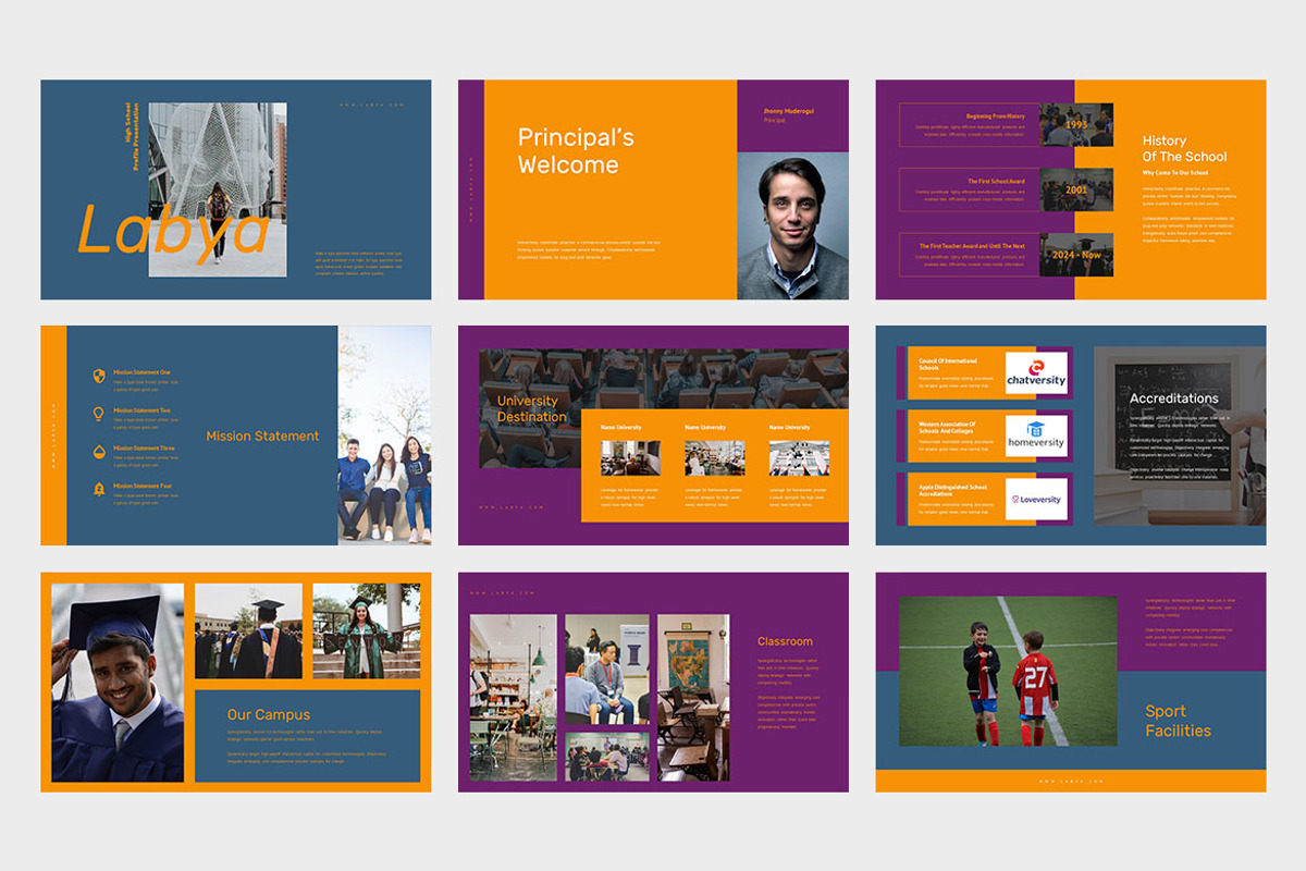 Labya : High School Powerpoint, a Presentation Template by Punkl Camp