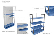 3D Recycled Steel Display Set, a Furniture 3D Model by made_by_nope (Thumbnail 3 of 13)