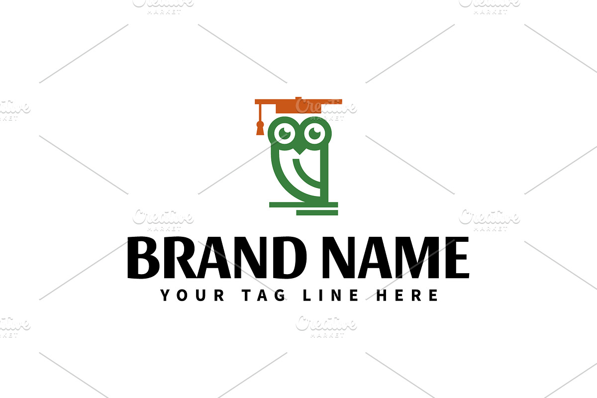 Owl with toga hat logo design, an Object Graphic by nicemorning (Photo 1 of 5)