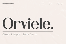 Orviele Clean Elegant Sans Font