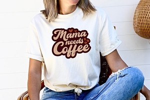 Retro Coffee Svg Bundle, Wavy Coffee