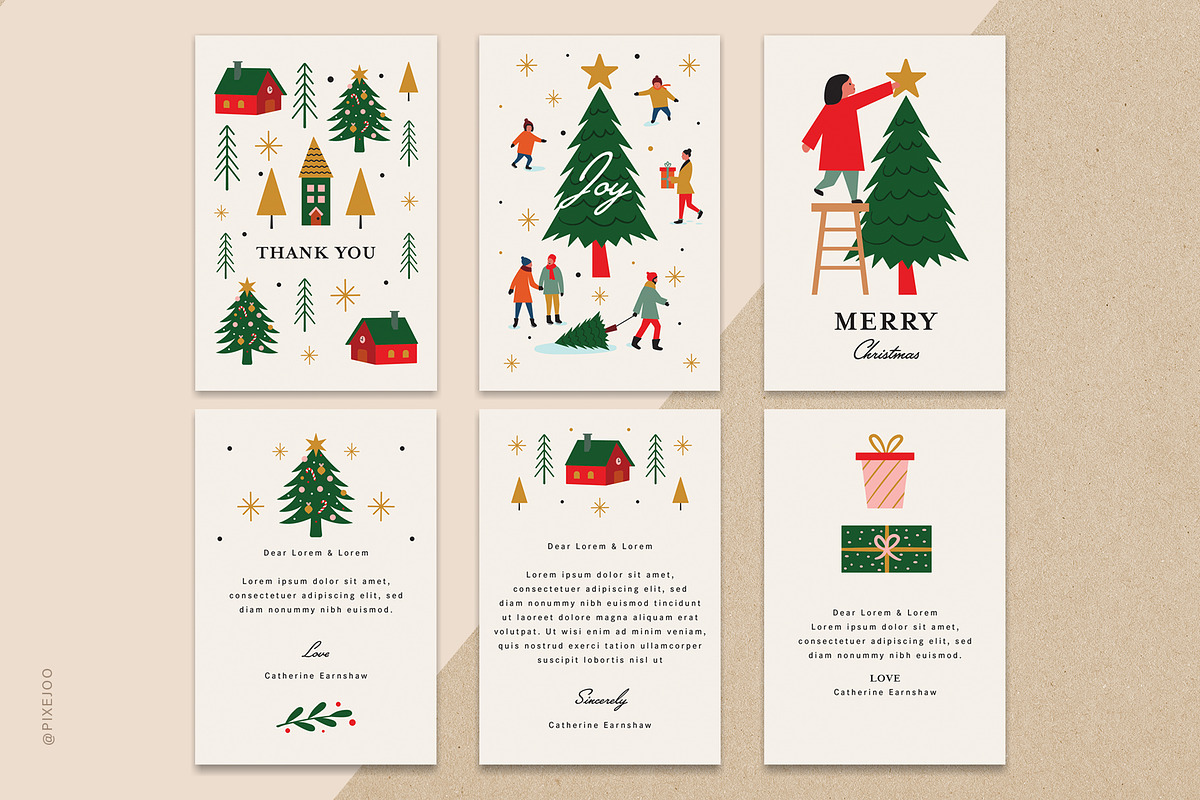 Christmas Collection Illustrations, an Illustration by Pixejoo (Photo 3 of 15)