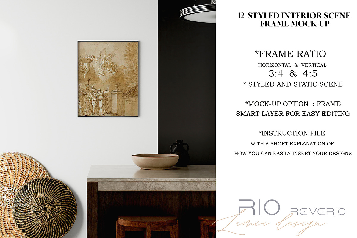 RIO Room & FRAME MOCKUP, a Household Mockup by LAMIA DESIGN (Photo 2 of 13)