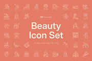 Beauty Icon Art Set, an Outline Icon by Prosymbols (Thumbnail 1 of 8)