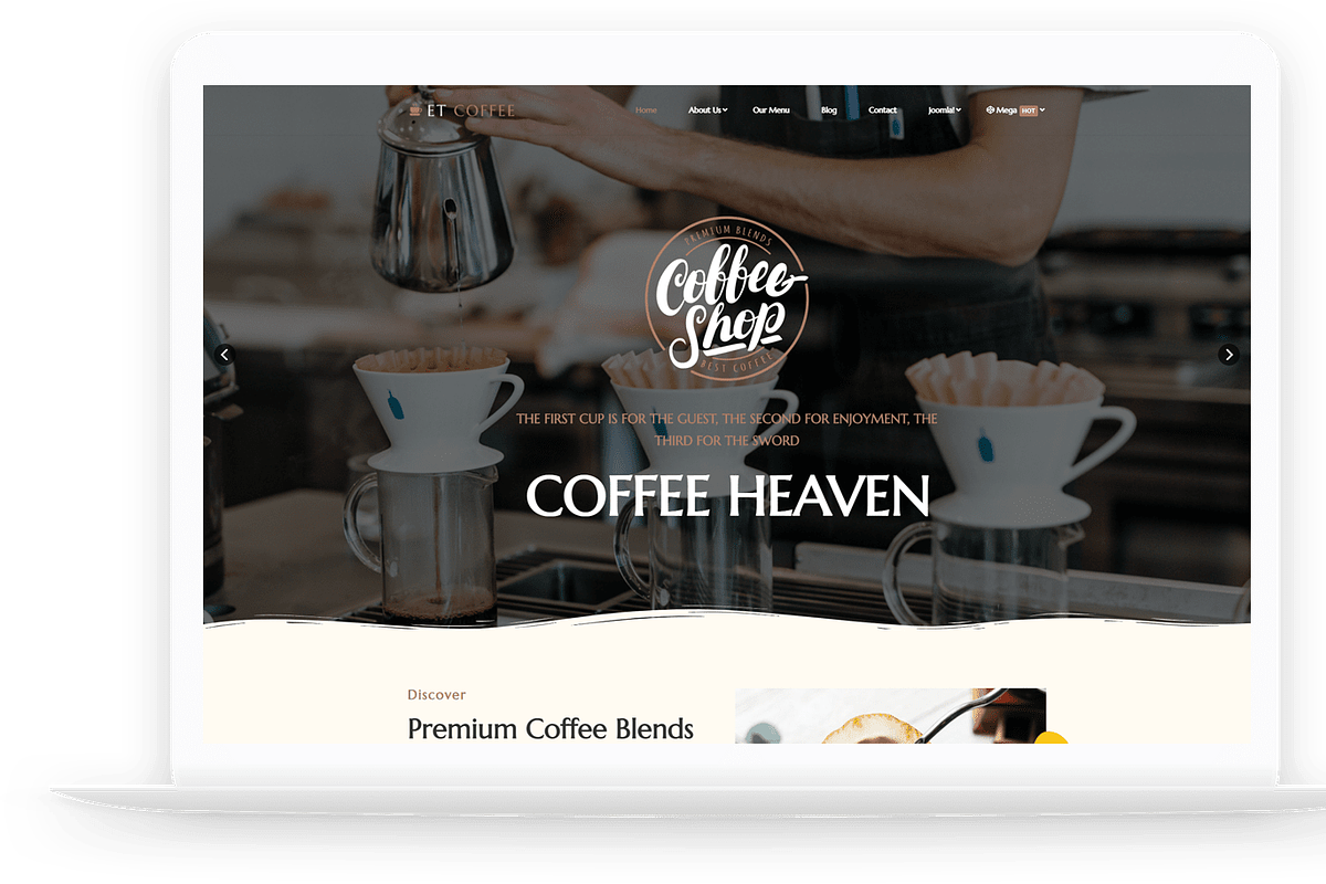 ET Coffee Onepage WordPress Theme, a WordPress Template by LTheme (Photo 2 of 2)