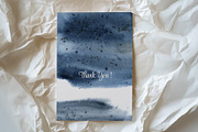Blue Indigo Watercolor Washes Shapes, a Texture Illustration by YarovaArt (Thumbnail 10 of 10)