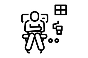 pissing black icon, an Outline Icon by Creative priyanka