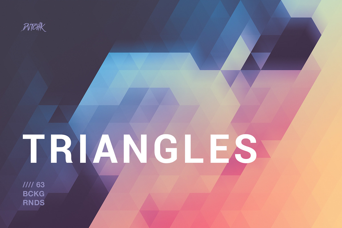 Blurry Triangles Backgrounds, a Background Graphic by dvtchk (Photo 1 of 6)