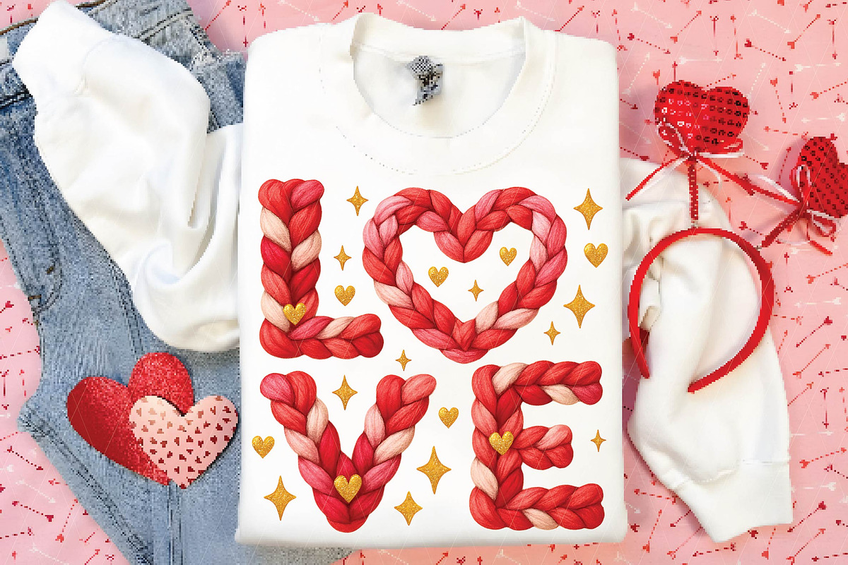 Faux Yarn Valentine Png Valentines, an Illustration by DreamPrint404 (Photo 3 of 8)