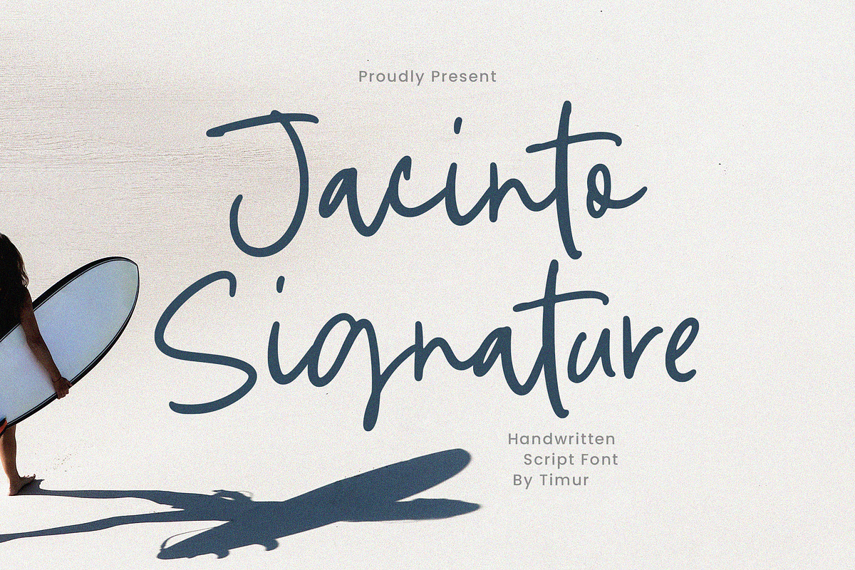 Jacinto Signature Font, a Script Font by Timurtype (Photo 1 of 7)