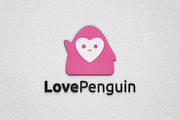Cute Love Heart Penguin Animal Logo, a Branding & Logo Template by jongcreative (Thumbnail 1 of 3)