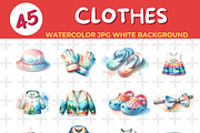 CLOTHES watercolor Jpg Background, an Object Illustration by John_Walker (Thumbnail 2 of 3)