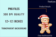 Watercolor Gingerbread Clipart, an Illustration by SinaCreation (Thumbnail 4 of 5)