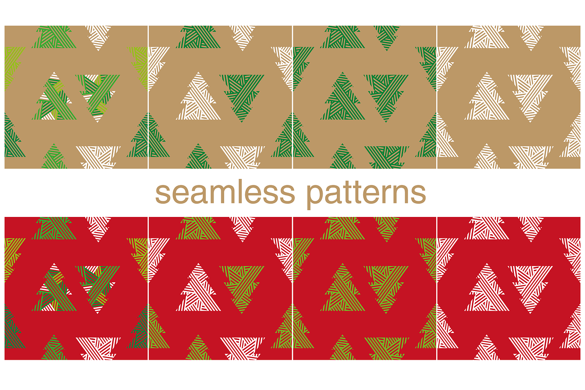 Christmas Cards & Patterns, a Card Template by Tkoko vectors & patterns (Photo 9 of 12)