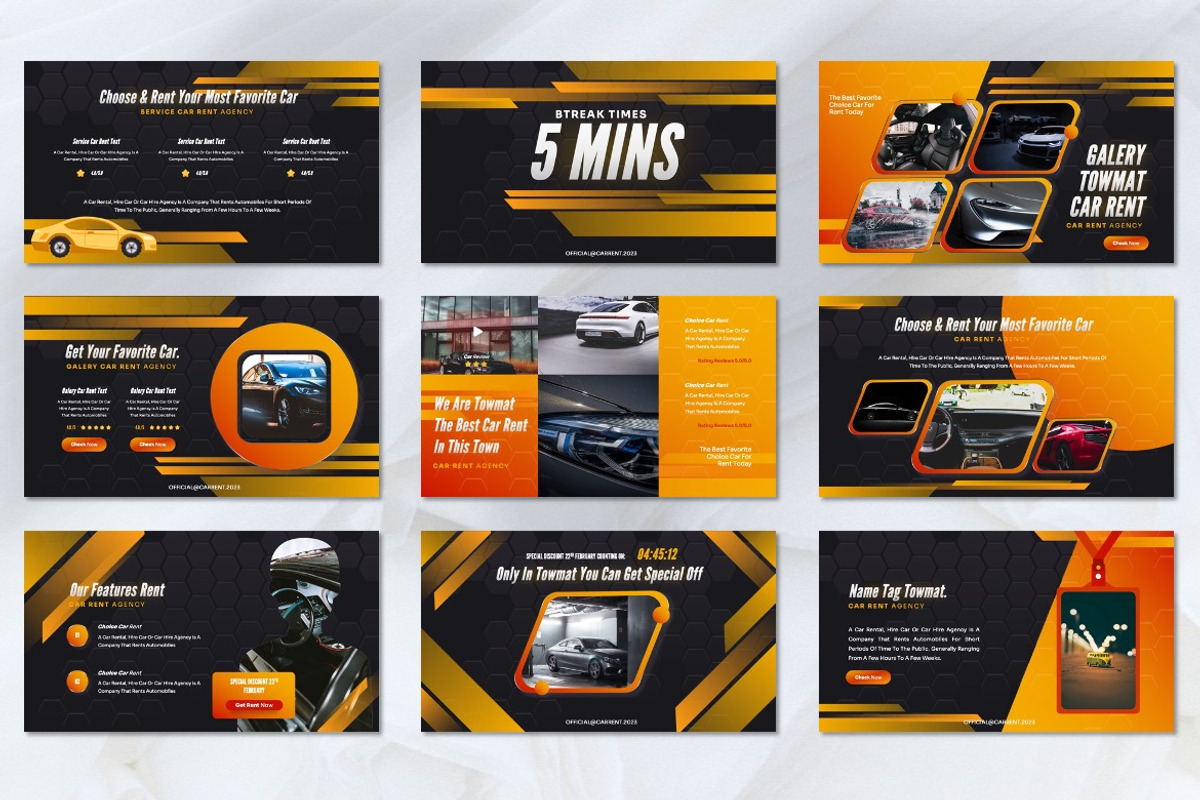Towmat - Car Rent Googleslide, a Presentation Template by Dhabee (Photo 4 of 8)