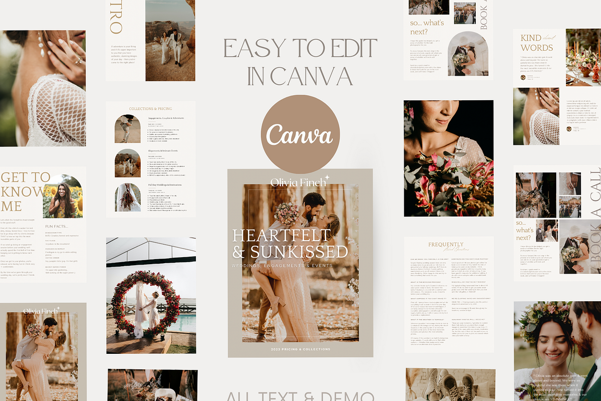 BOHO Wedding Photography Guide Canva, a Magazine Template by Signature Edits (Photo 10 of 12)