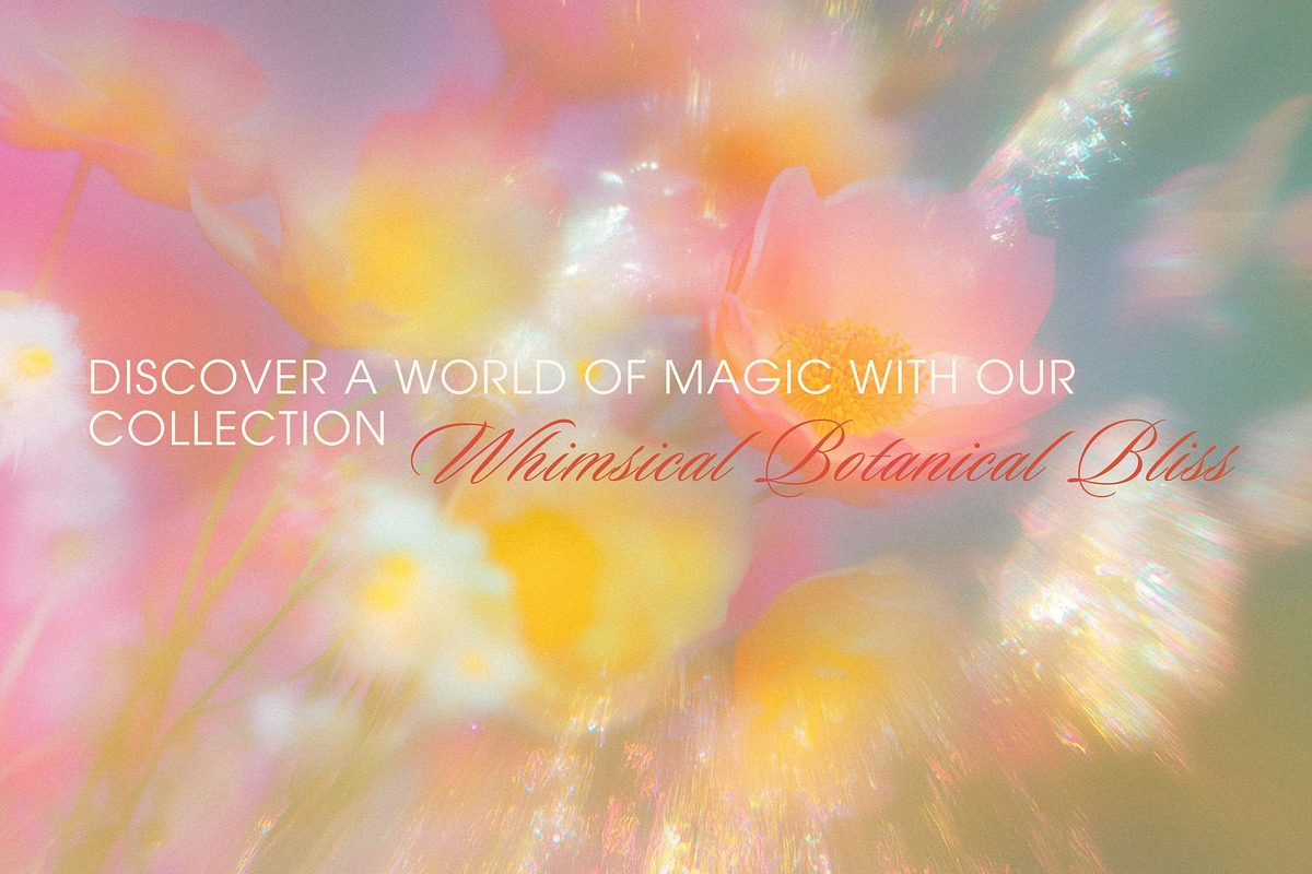 Whimsical Botanical Bliss Background, a Background Graphic by Anzhelika (Photo 2 of 12)