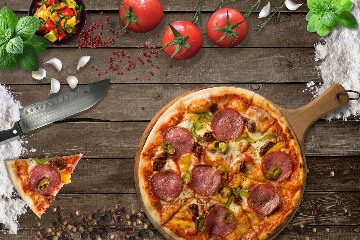 Italian Pizza MockUp Scene Generator, a Product Mockup by PSD Market (Photo 3 of 13)