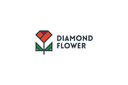 Diamond Flower Logo, a Branding & Logo Template by Mauro Bertolino (Thumbnail 3 of 3)