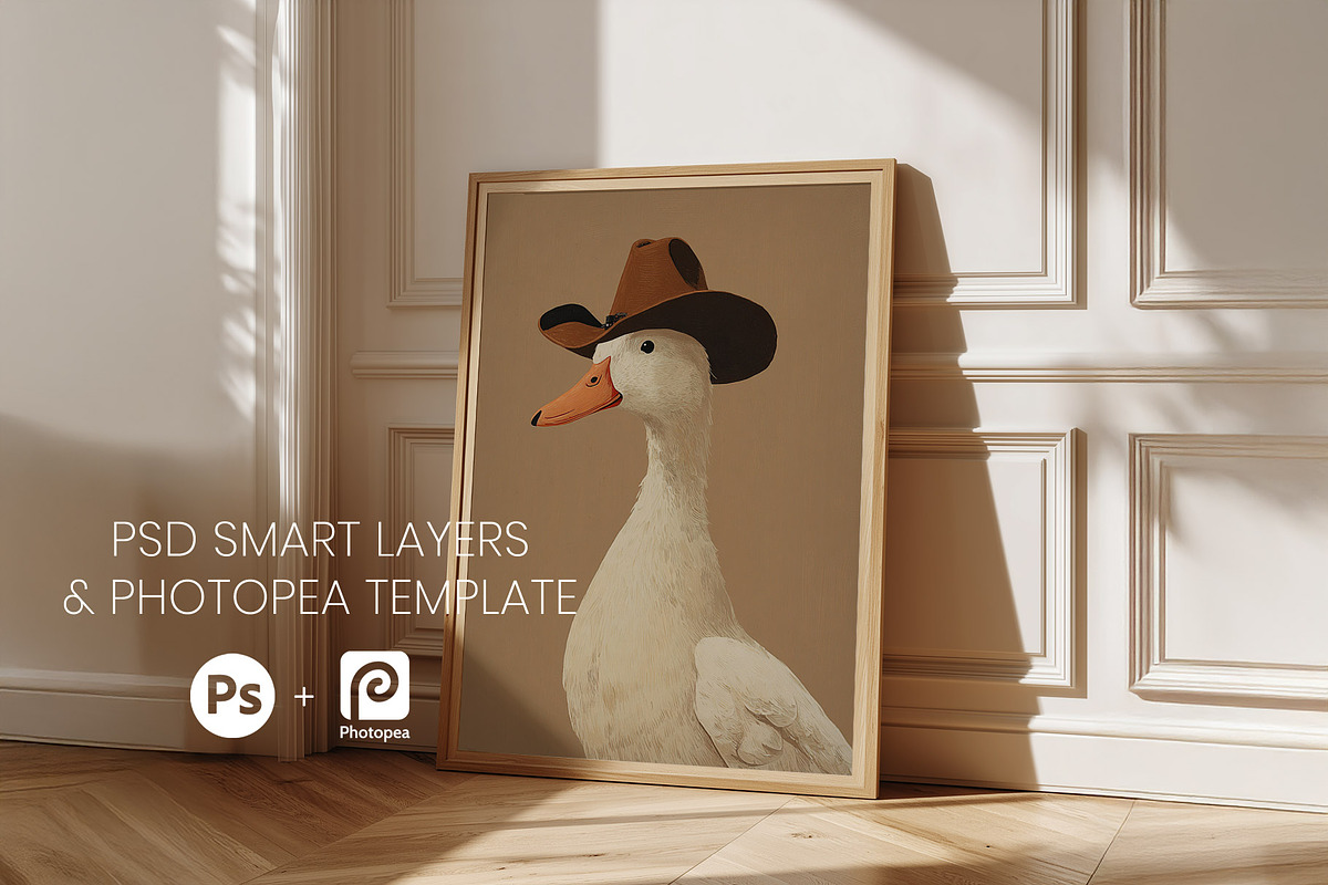 Minimal Frame Mockup | Neutral Wall, a Household Mockup by Indigo Rain Creative (Photo 4 of 4)