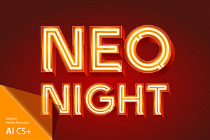 Realistic vector neon alphabet 2